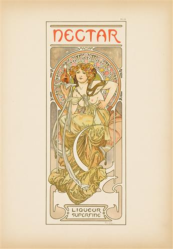 ALPHONSE MUCHA (1860-1939). DOCUMENTS DÉCORATIFS. Complete portfolio with 72 plates. 1902. Each plate approximately 18x13 inches, 45¾x3